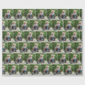 Vrolijk oud Man rijden op een motor Cadeaupapier (Vlak)