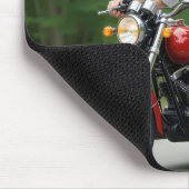 Vrolijk oud Man rijden op een motor Muismat (Hoek)