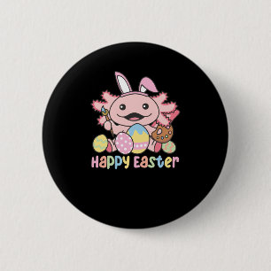 Vrolijk paasbroodrooster met paaseieren ronde button 5,7 cm