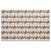 Vrolijk paaschocolade crème Snoep Sweets Stof (Fat Quarter)