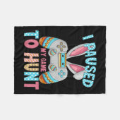 Vrolijk paasdag Bunny Eifun Teen Boys Mannen Kinde Fleece Deken (Voorkant (Horizontaal))