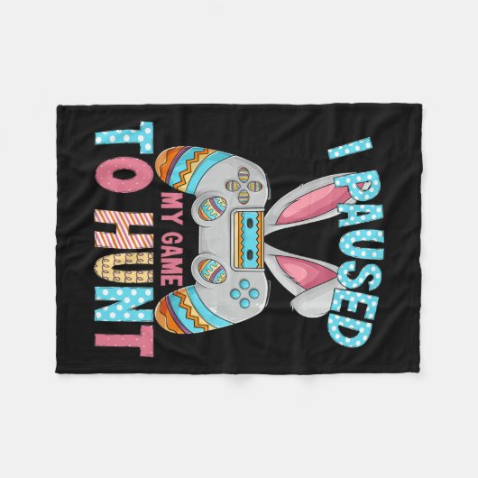 Vrolijk paasdag Bunny Eifun Teen Boys Mannen Kinde Fleece Deken (Voorkant (Horizontaal))