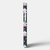 Vrolijk paasdag - Funny Bunny Wishes Pattern Case-Mate iPhone Case (Achterkant / Links)