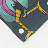 Vrolijk paasdag - Funny Bunny Wishes Pattern Fleece Deken (Hoek)