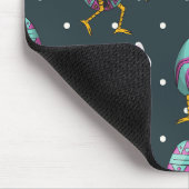 Vrolijk paasdag - Funny Bunny Wishes Pattern Muismat (Hoek)