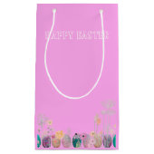 Vrolijk paaseieren verzamelen tas klein cadeauzakje (Voorkant)