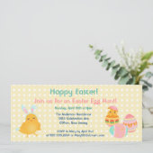 Vrolijk paaskip Uitnodiging tot uitvinding van paa (Staand voorkant)