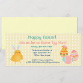 Vrolijk paaskip Uitnodiging tot uitvinding van paa (Voorkant / Achterkant)