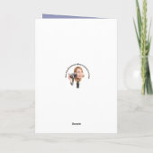 Vrolijk paasmandje gevuld met eieren feestdagen kaart (Achterkant)