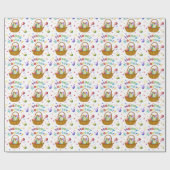 Vrolijk paaspakpapier cadeaupapier (Vlak)