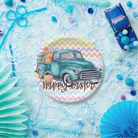 Vrolijk paaspapier Borden Papieren Bordje (Feest)