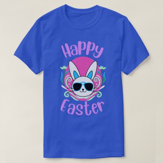 Vrolijk paastje met kute Bunny-tekening T-shirt (Design voorkant)