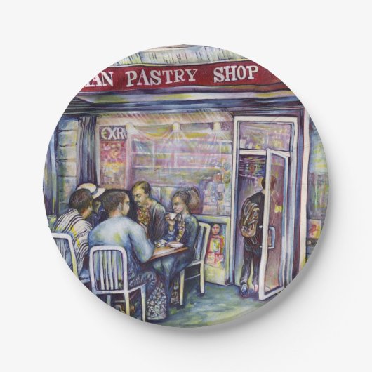 vrolijk papieren bordje (Voorkant)