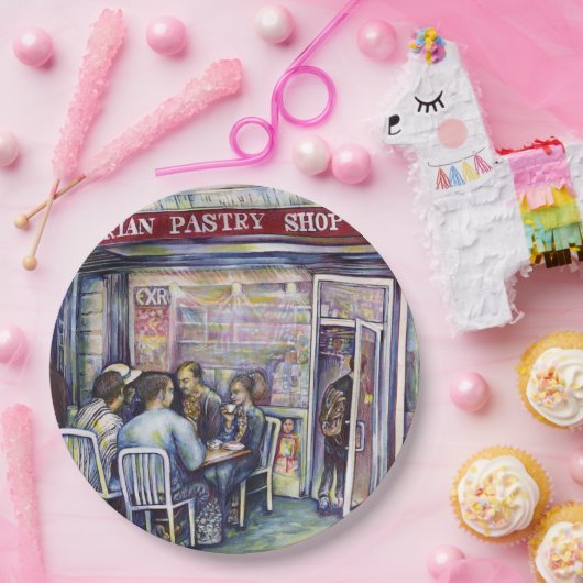 vrolijk papieren bordje (Feest)