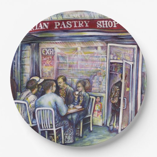 vrolijk papieren bordje (Voorkant)