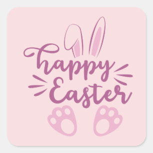 Vrolijk Pasen 2023 Vierkante Sticker