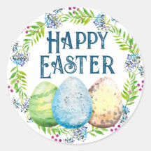 Vrolijk Pasen, 3 Eieren met Floral