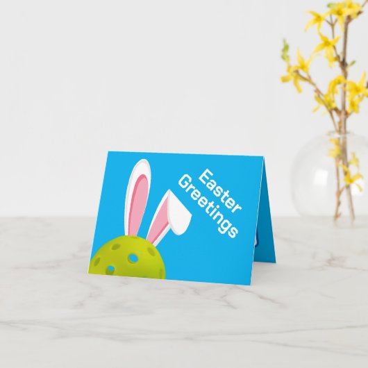 Vrolijk Pasen, aangepaste tekst + achtergrondkleur Kaart (Gele Bloem)