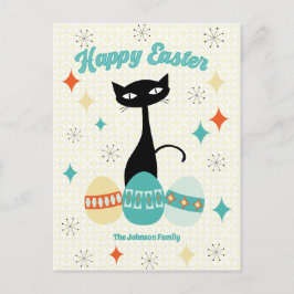 Vrolijk Pasen, atoomtijdperk, middeleeuwse moderne Feestdagenkaart