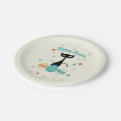 Vrolijk Pasen, atoomtijdperk, middeleeuwse moderne Papieren Bordje (Gekanteld)