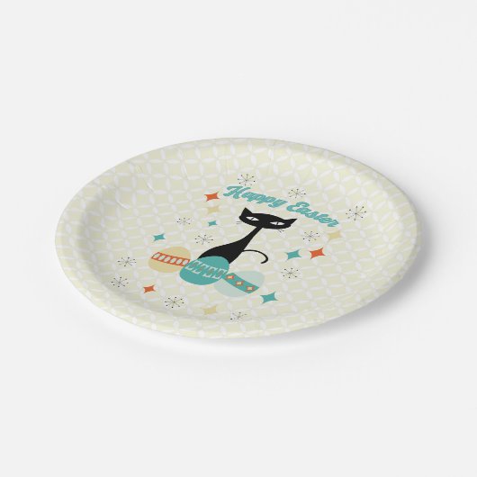 Vrolijk Pasen, atoomtijdperk, middeleeuwse moderne Papieren Bordje (Gekanteld)