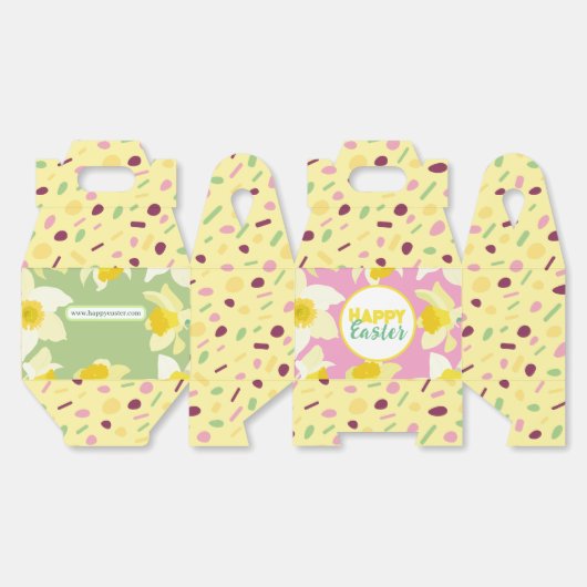 Vrolijk Pasen. Bedankdoosjes (Ongevouwen)