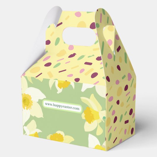 Vrolijk Pasen. Bedankdoosjes (Achterkant)