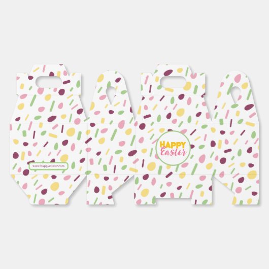 Vrolijk Pasen. Bedankdoosjes (Ongevouwen)