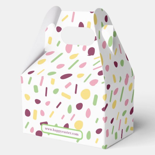 Vrolijk Pasen. Bedankdoosjes (Achterkant)