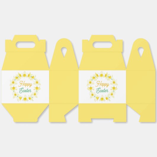 Vrolijk Pasen. Bedankdoosjes (Ongevouwen)