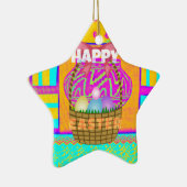 Vrolijk Pasen. Blijf op de hoogte zoals altijd Keramisch Ornament (Rechts)