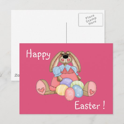 Vrolijk, Pasen Briefkaarten ! (Voorkant / Achterkant)