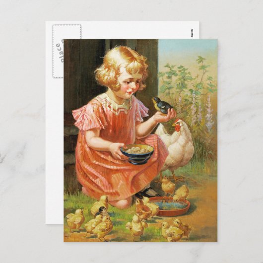 Vrolijk Pasen. Briefkaarten voor fijne kunst (Voorkant / Achterkant)