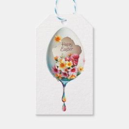 Vrolijk Pasen. Cadeaulabel