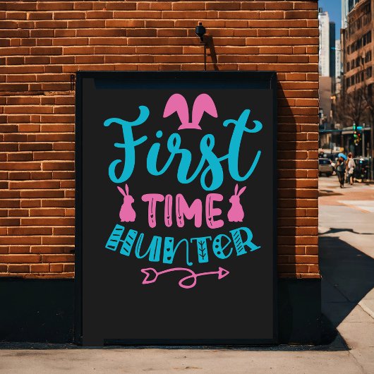 Vrolijk Pasen. Cartoon Perfect Poster