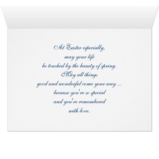 Vrolijk Pasen. Chicks Pasen Wenskaart (Binenzijde Horizontaal (Onderkant))