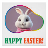 Vrolijk Pasen! christendom Perfect Poster (Voorkant)