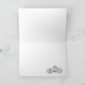 Vrolijk Pasen. Cute Baby Bunnies - Green Feestdagen Kaart (Binnen)