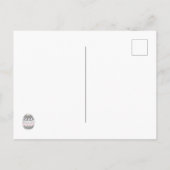 Vrolijk Pasen. Cute Bunny in a Top Hat - Green Briefkaart (Achterkant)