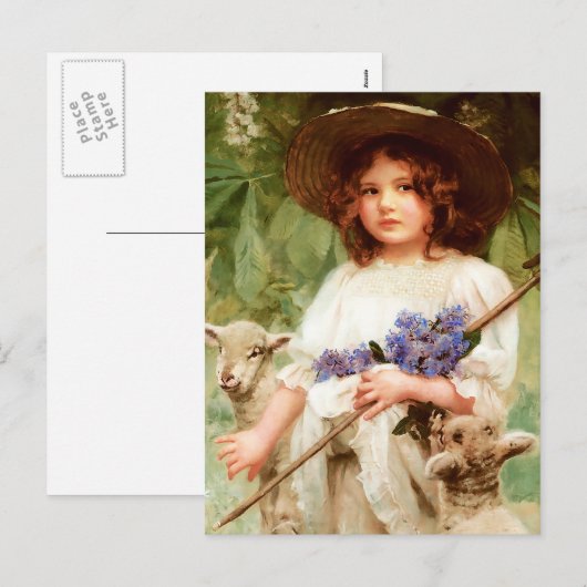 Vrolijk Pasen. Fine Art Briefkaart (Voorkant / Achterkant)