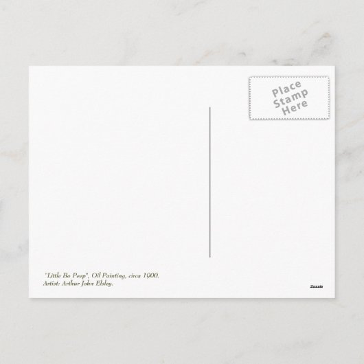 Vrolijk Pasen. Fine Art Briefkaart (Achterkant)