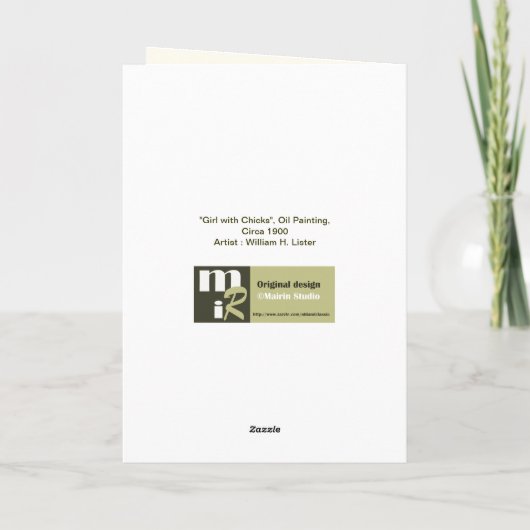 Vrolijk Pasen. Fine Art Kaart (Achterkant)