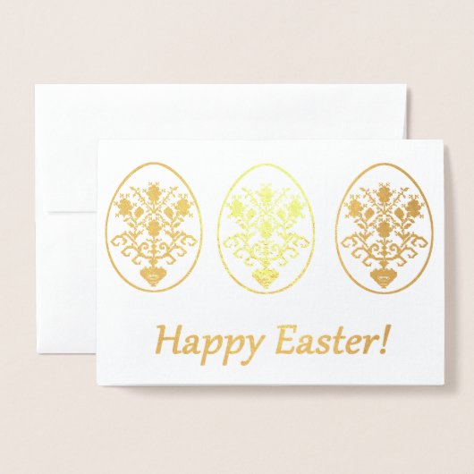 Vrolijk Pasen. Folie Kaarten (Voorkant met envelop)