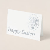 Vrolijk Pasen. Folie Kaarten (Voorkant)