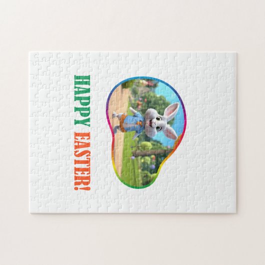 Vrolijk Pasen! geloof Legpuzzel (Horizontaal)