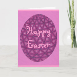Vrolijk Pasen, geometrisch ei - wenskaarten Feestdagen Kaart