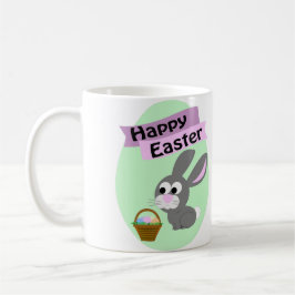 Vrolijk Pasen. Gray Bunny Koffiemok