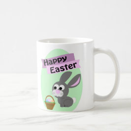 Vrolijk Pasen. Gray Bunny Koffiemok
