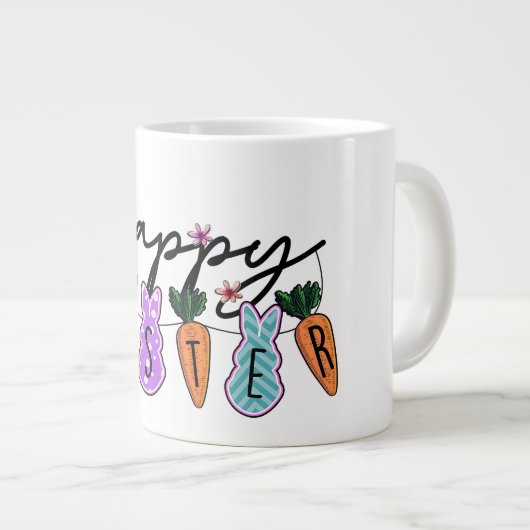 Vrolijk Pasen. Grote Koffiekop (Voorkant rechts)