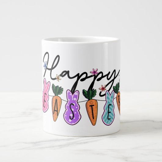 Vrolijk Pasen. Grote Koffiekop (Voorkant)